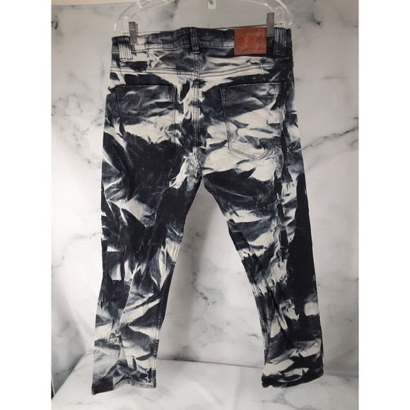 EVOLUTION Jeans Mens 38x30  Straight Leg Strechy Stonewashed Y2K Punk Skater - Picture 5 of 9